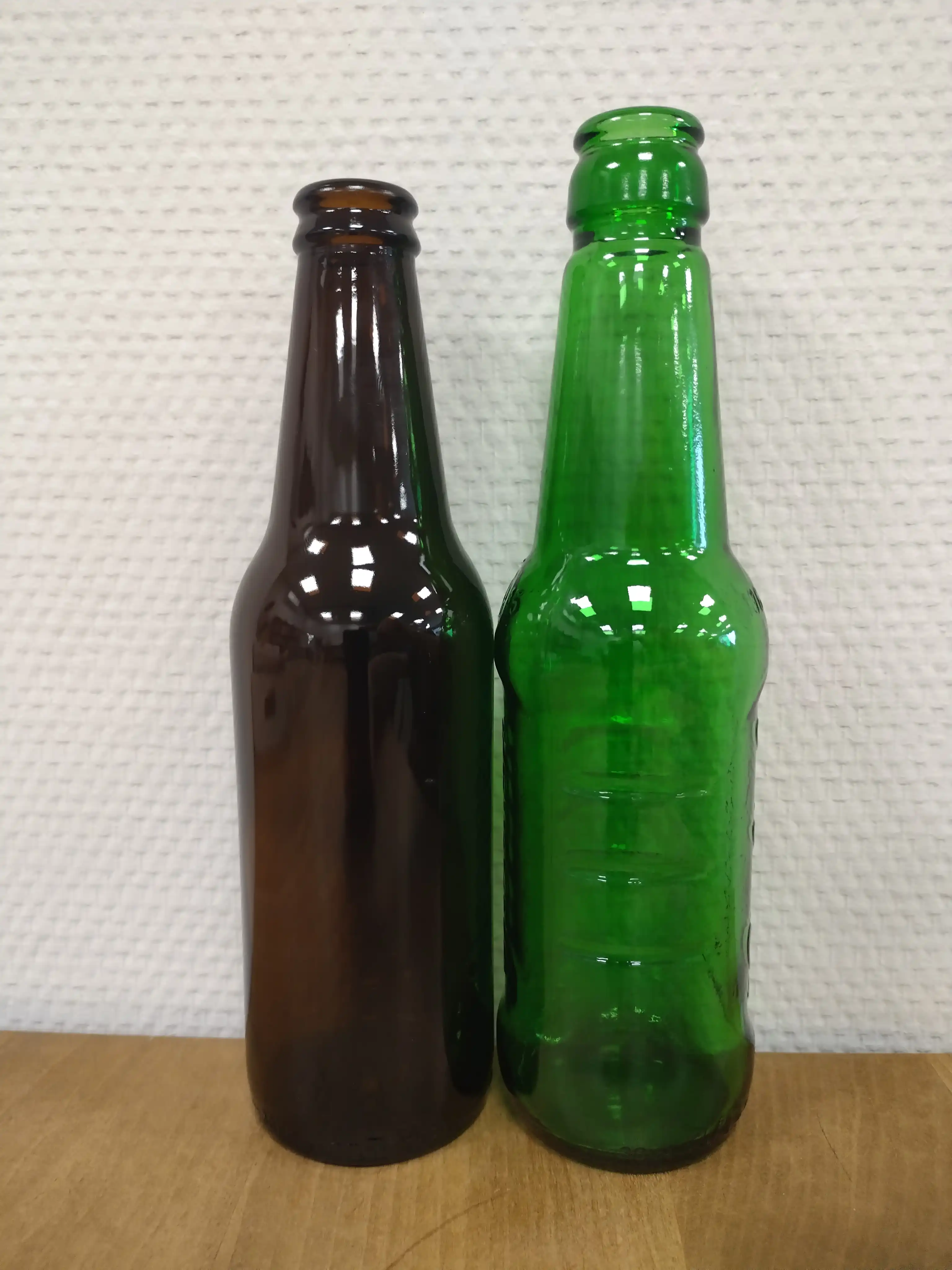 Two beer bottles