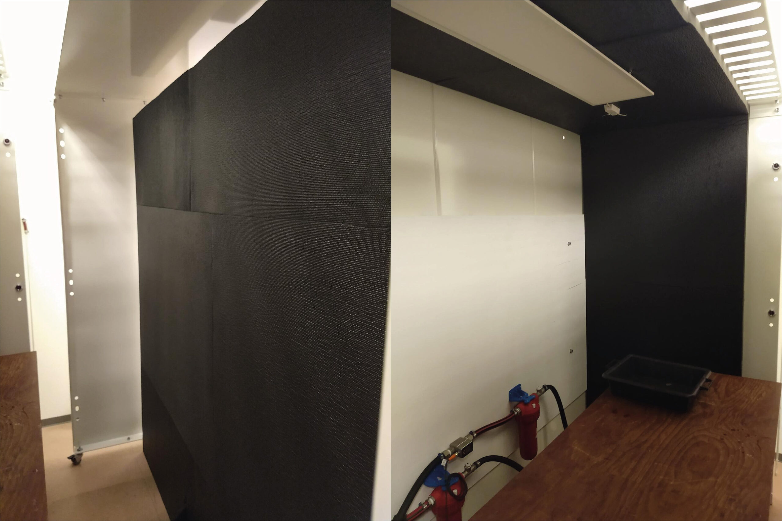 Absorbent foam panels at STEF
